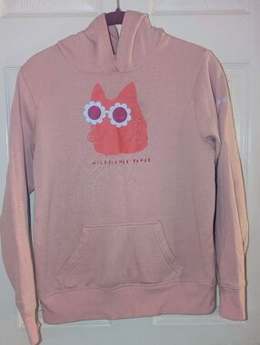 Columbia Youth Light Pink "Wildflower Power" Graphic Hoodie